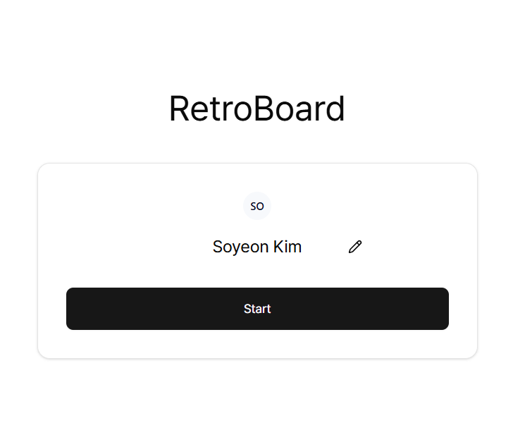 프로젝트 Retro-Board 이미지